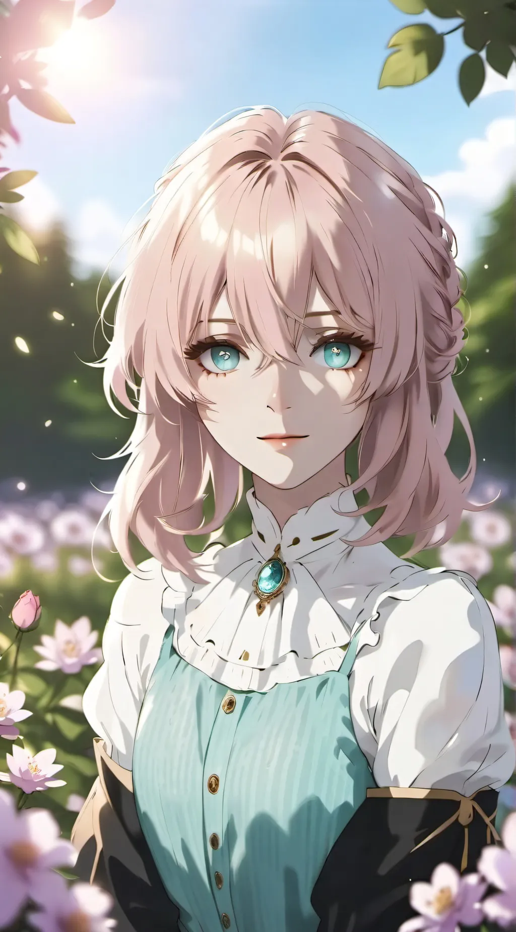 ai character: Rose background