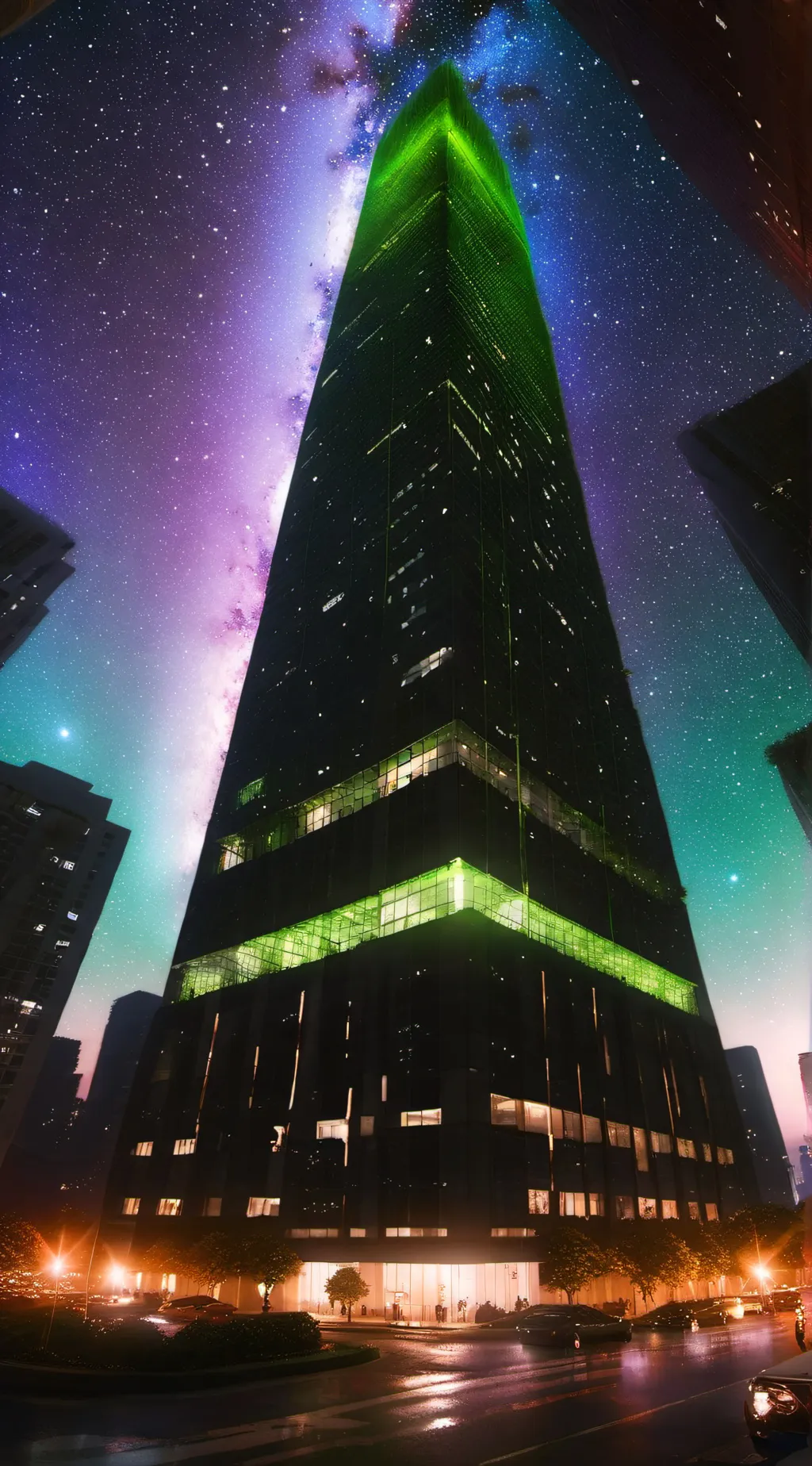 ai character: The second tower background