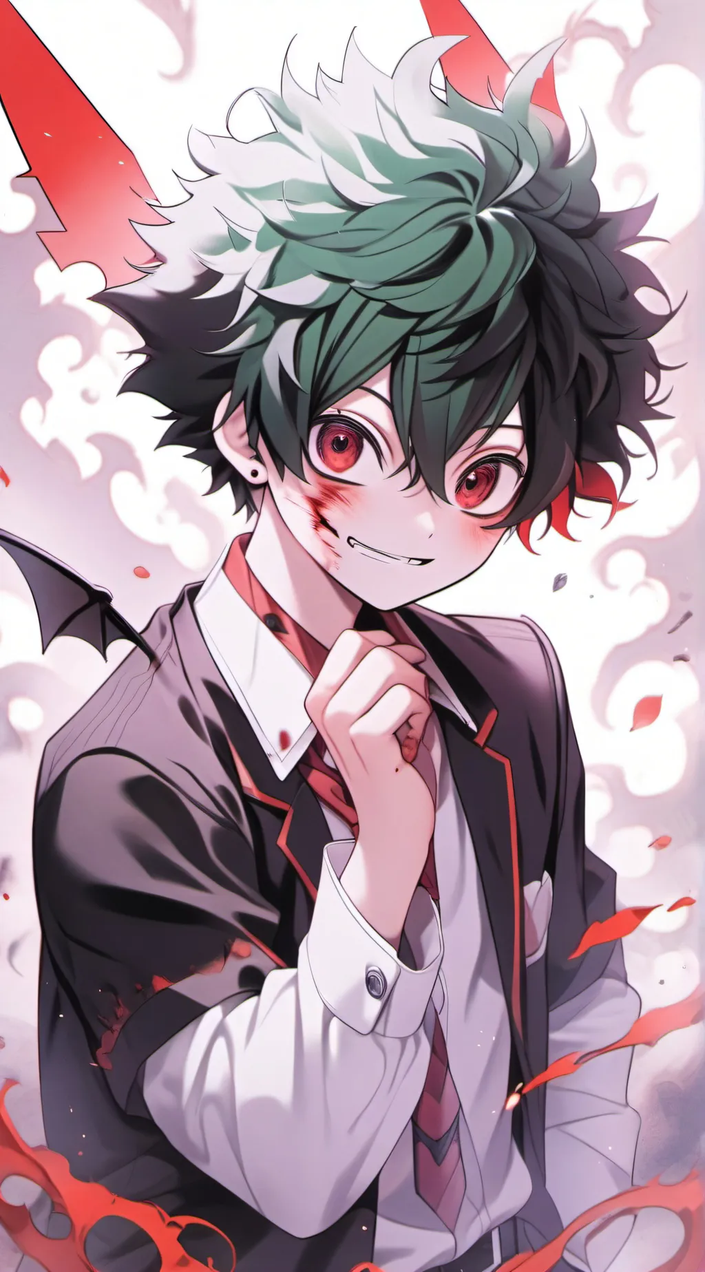 ai character: MHA gaurdian demon background