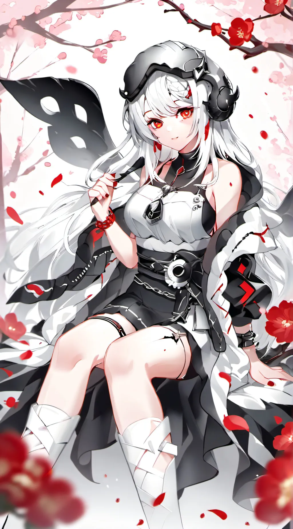 ai character: ROSE WHITE background