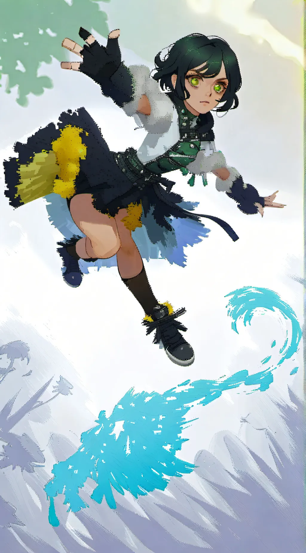 ai character: buttercup  background