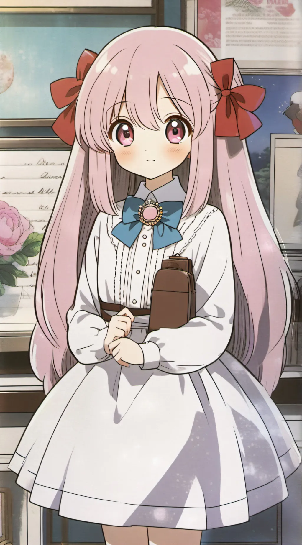 ai character: pinkia background