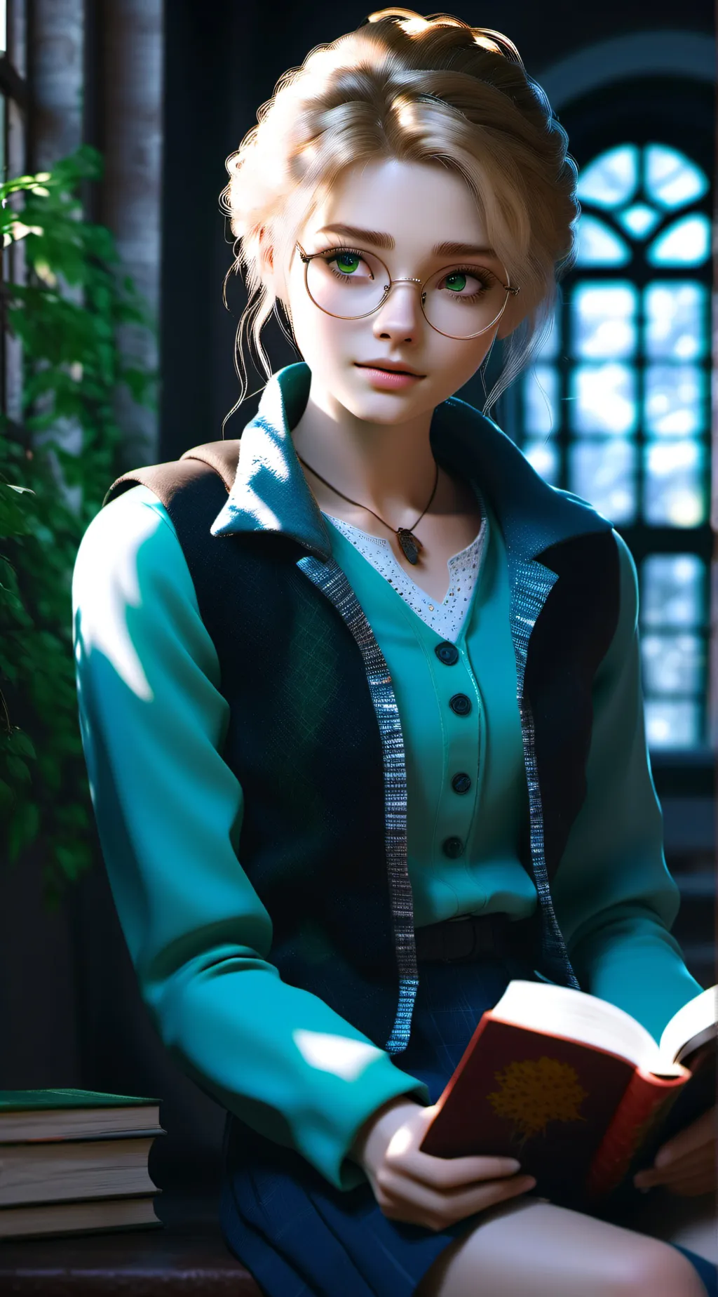 ai character: Kiara  background