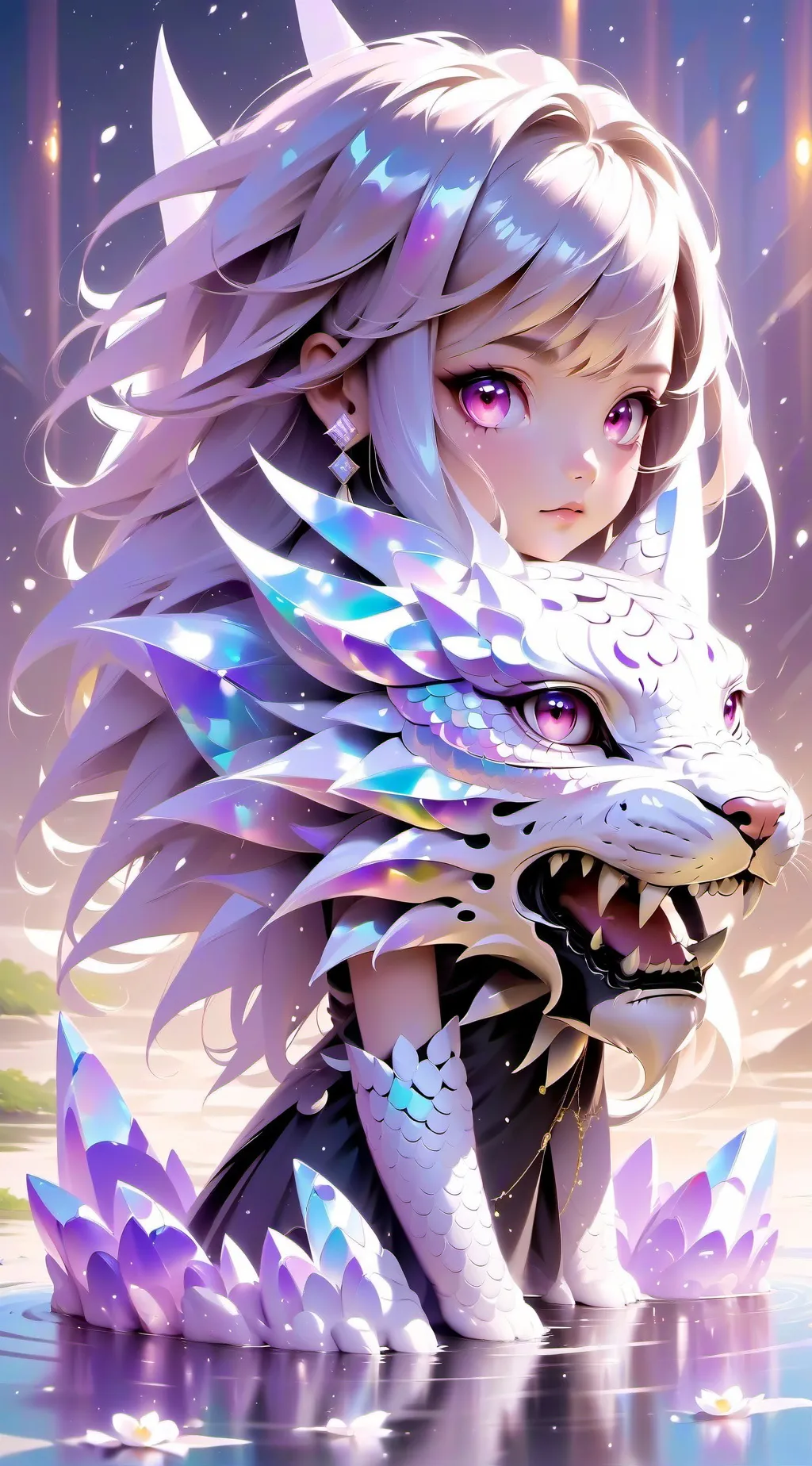 ai character: Luna background