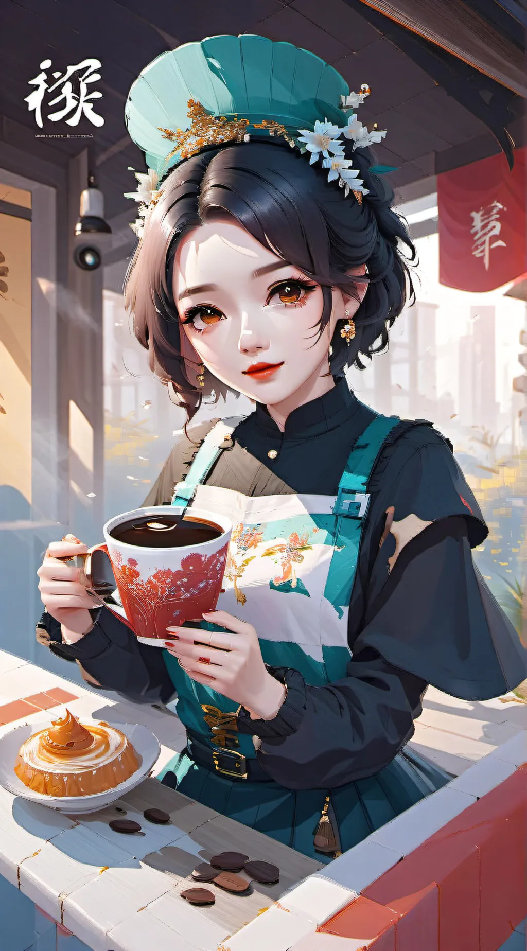 ai character: Ariana background