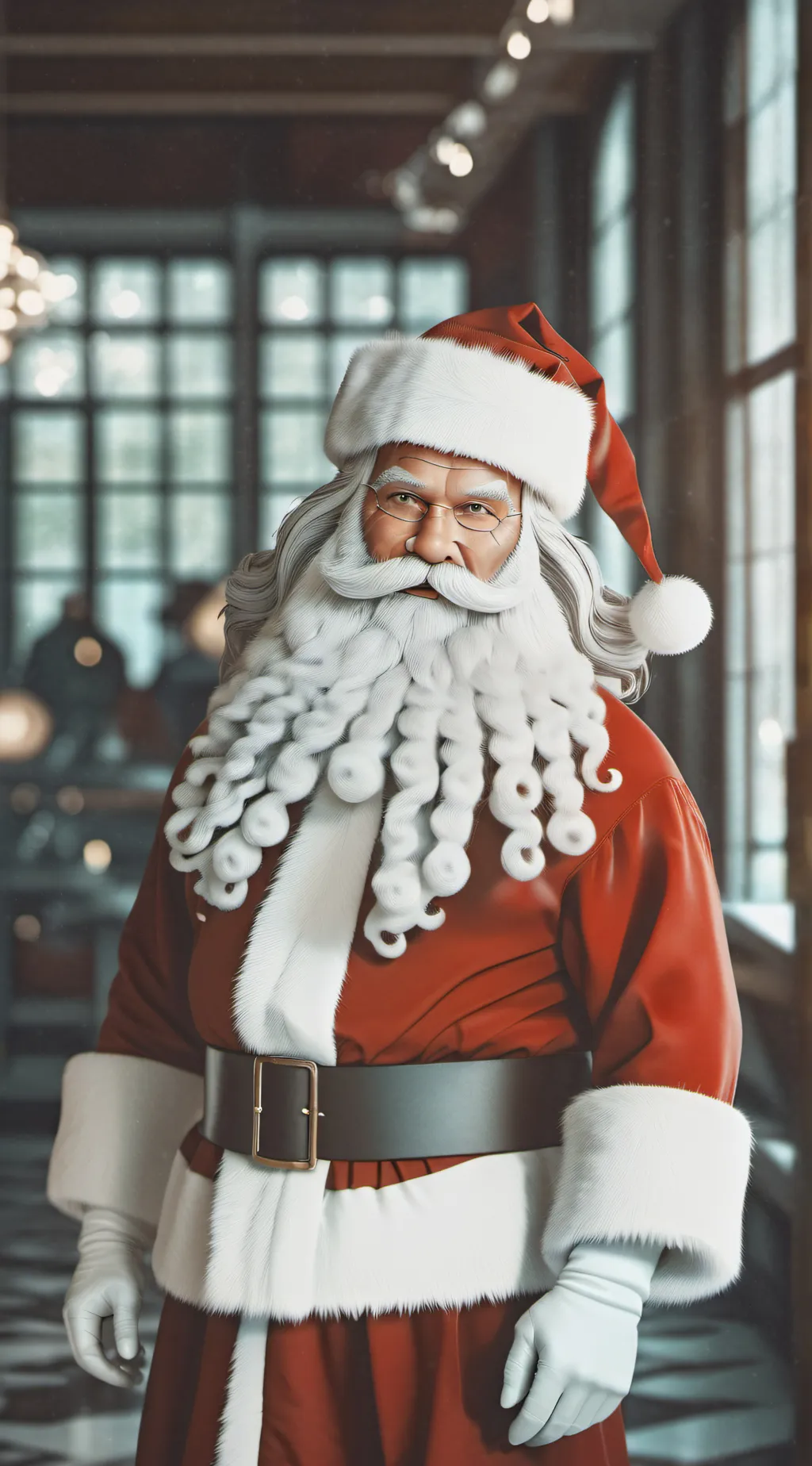 ai character: Red one background