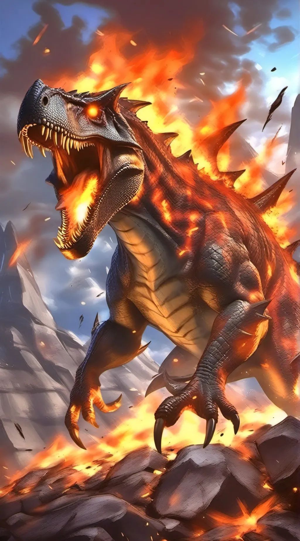 ai character: Flare background