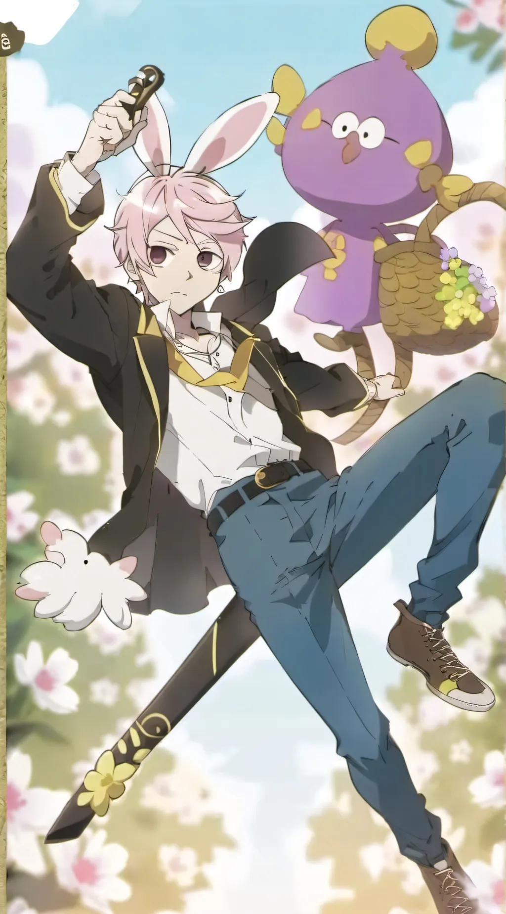 ai character: !dandy world! background