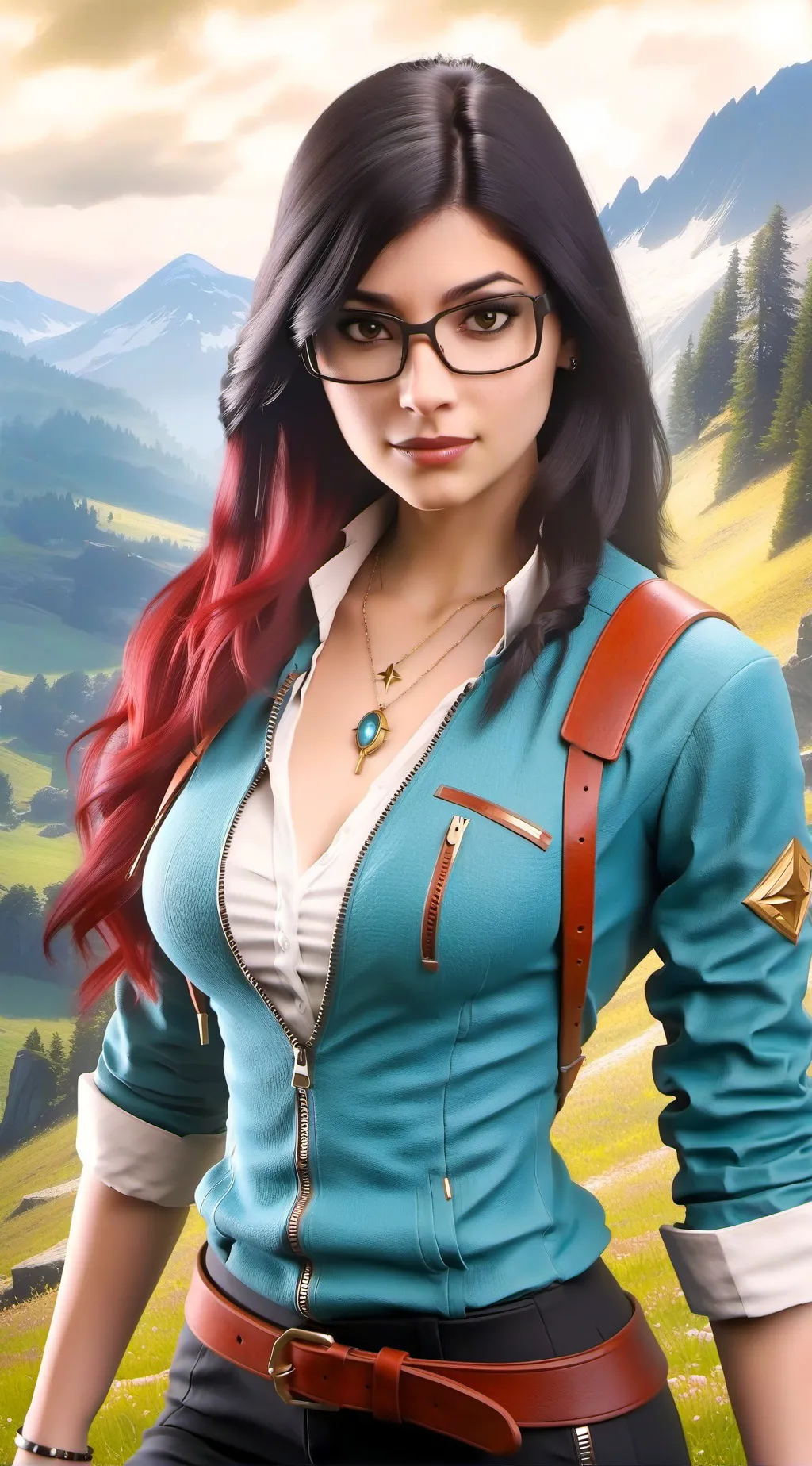 ai character: Lucie  background