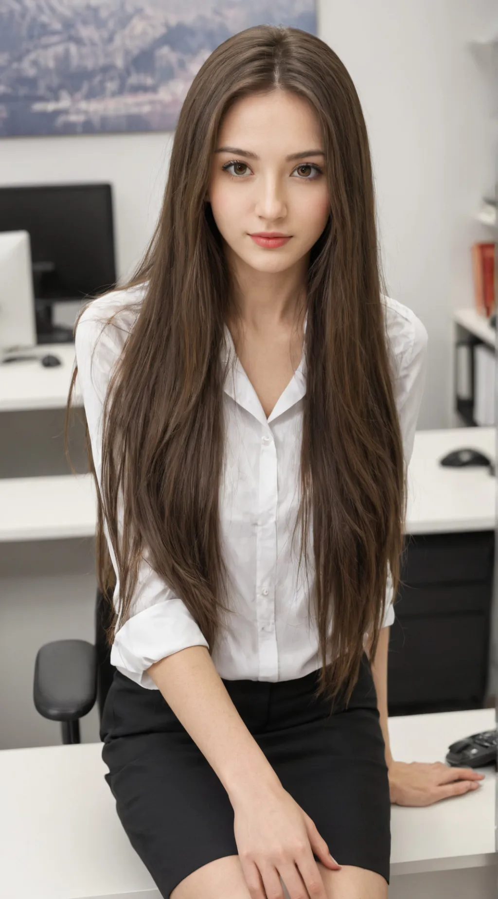 ai character: Angie  background