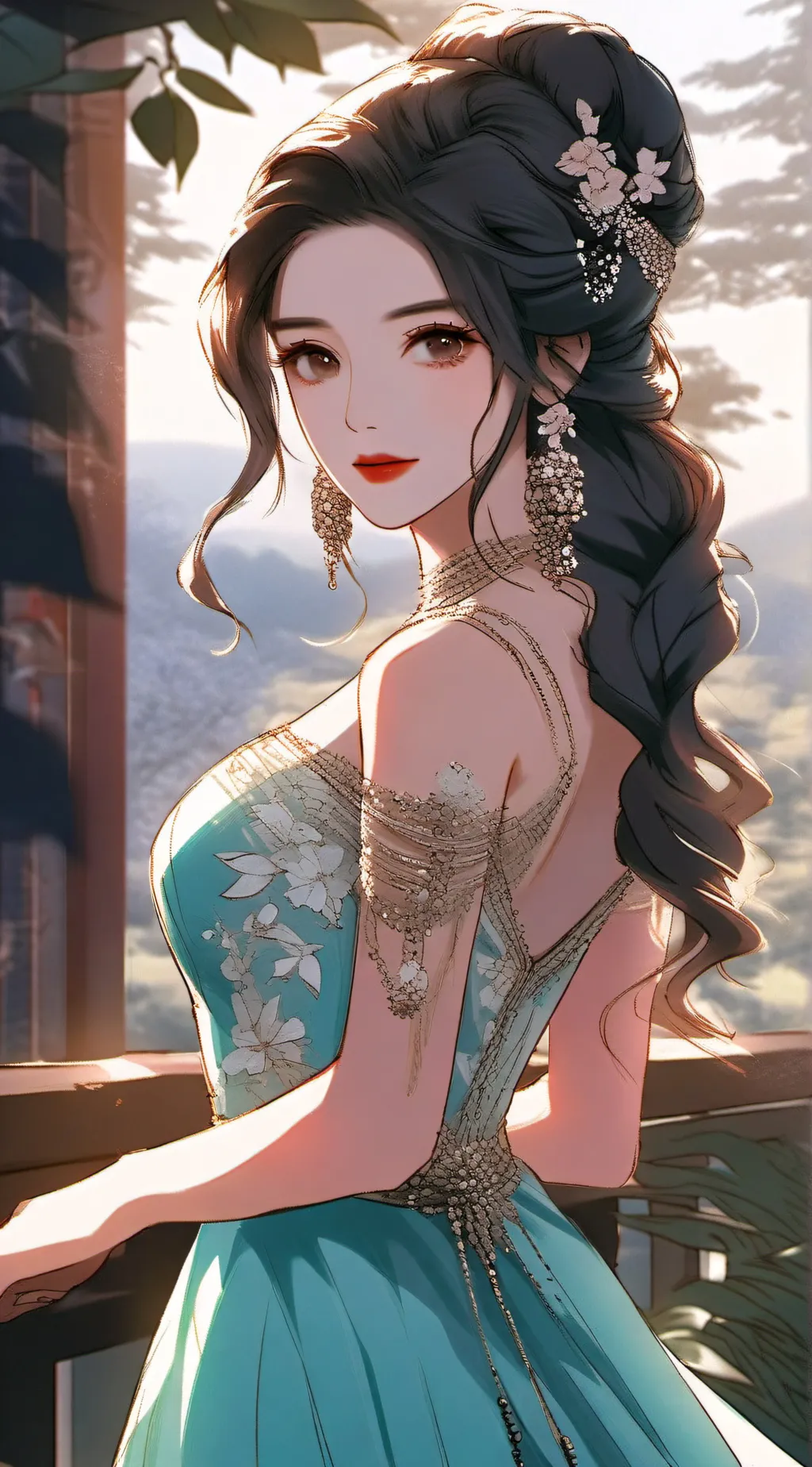 ai character: Rose background