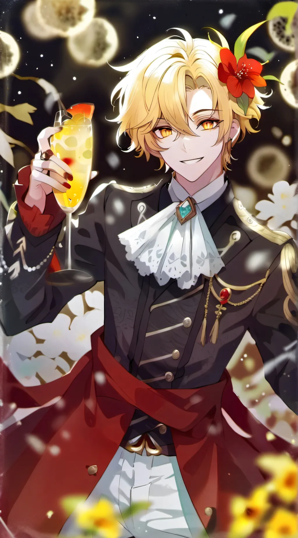 ai character: sun background