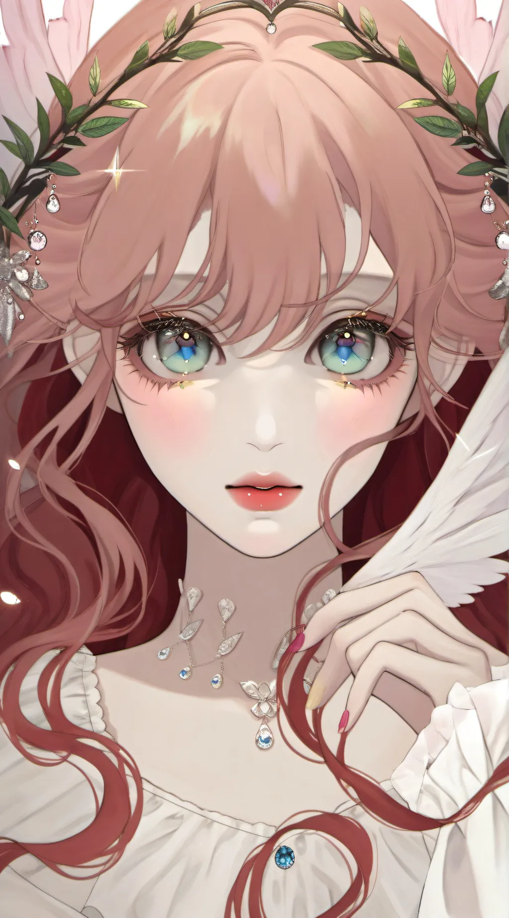 ai character: Seawood fairies. background