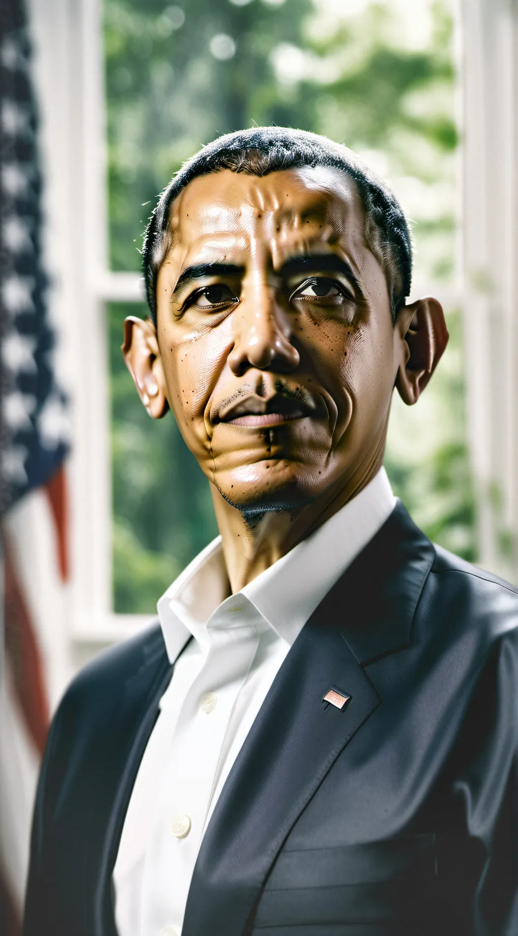 ai character: Barack Obama background