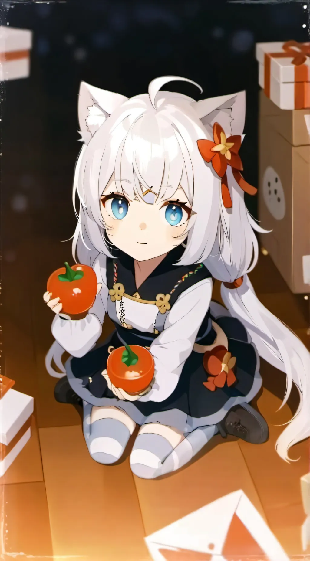 ai character: Neko~♡ background