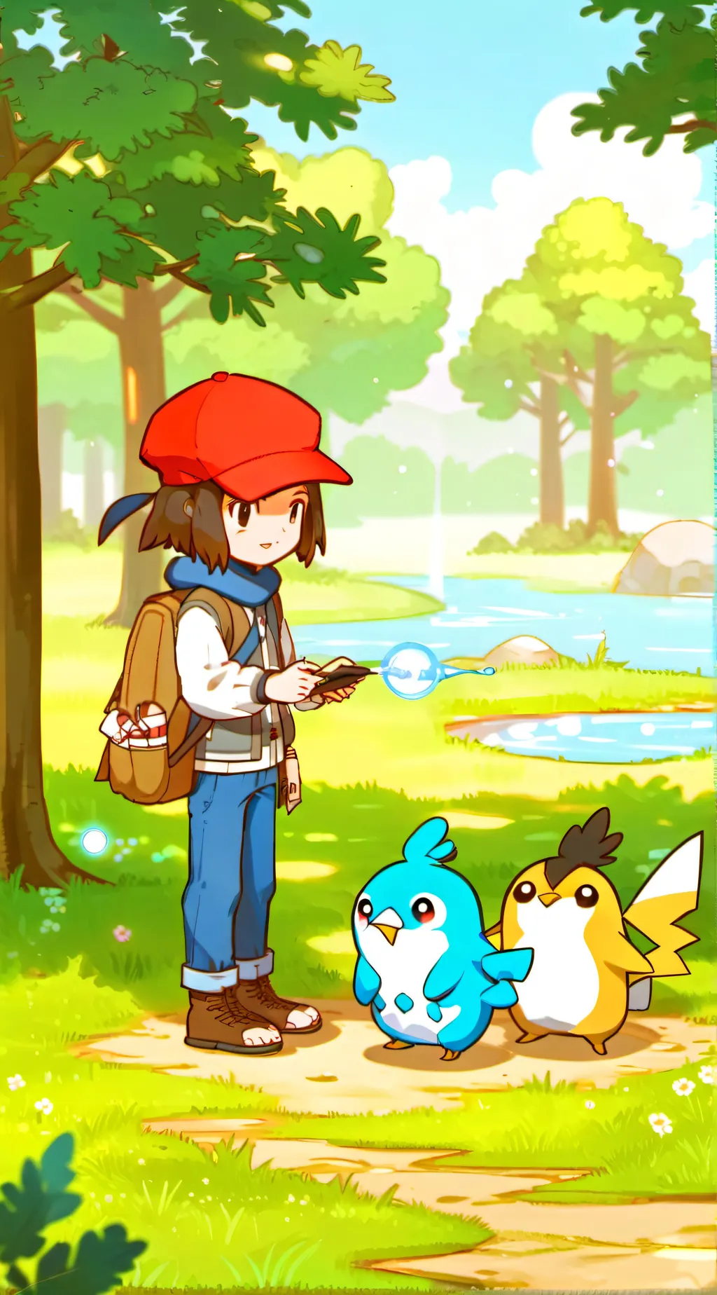 ai character: Magikarp jump background