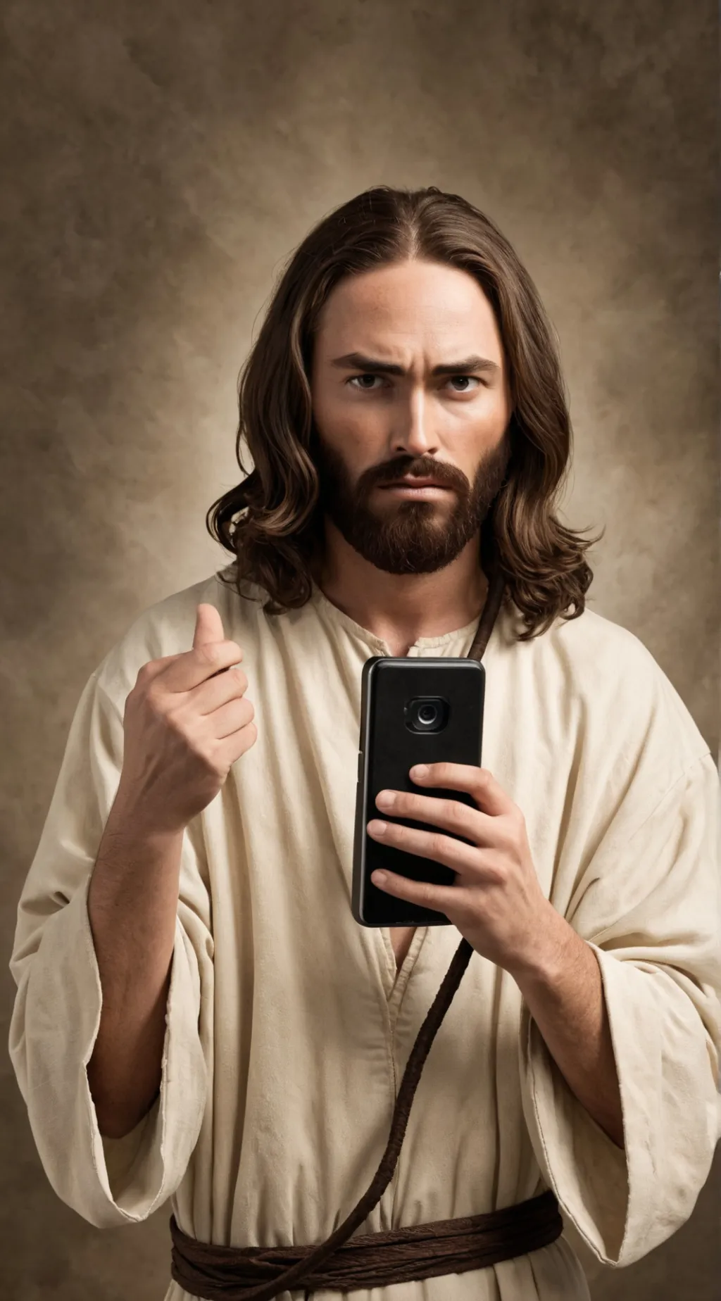 ai character: jesus background