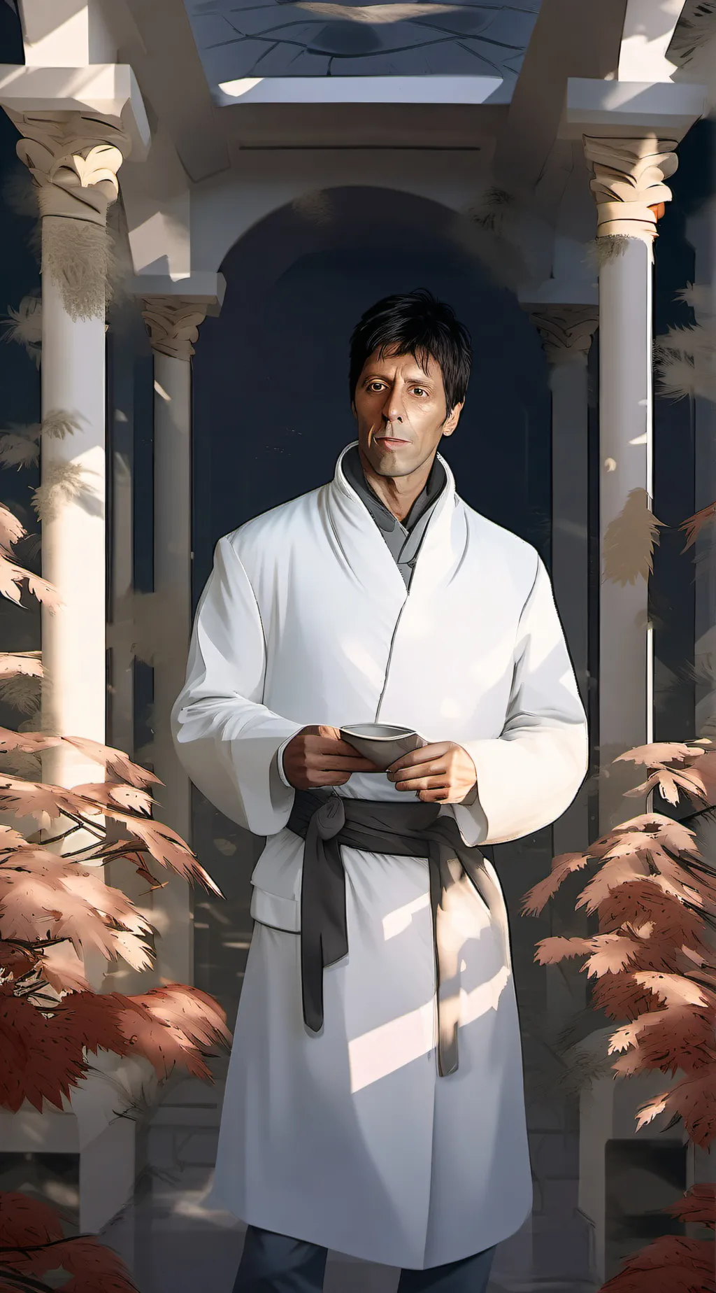 ai character: Tony Montana background