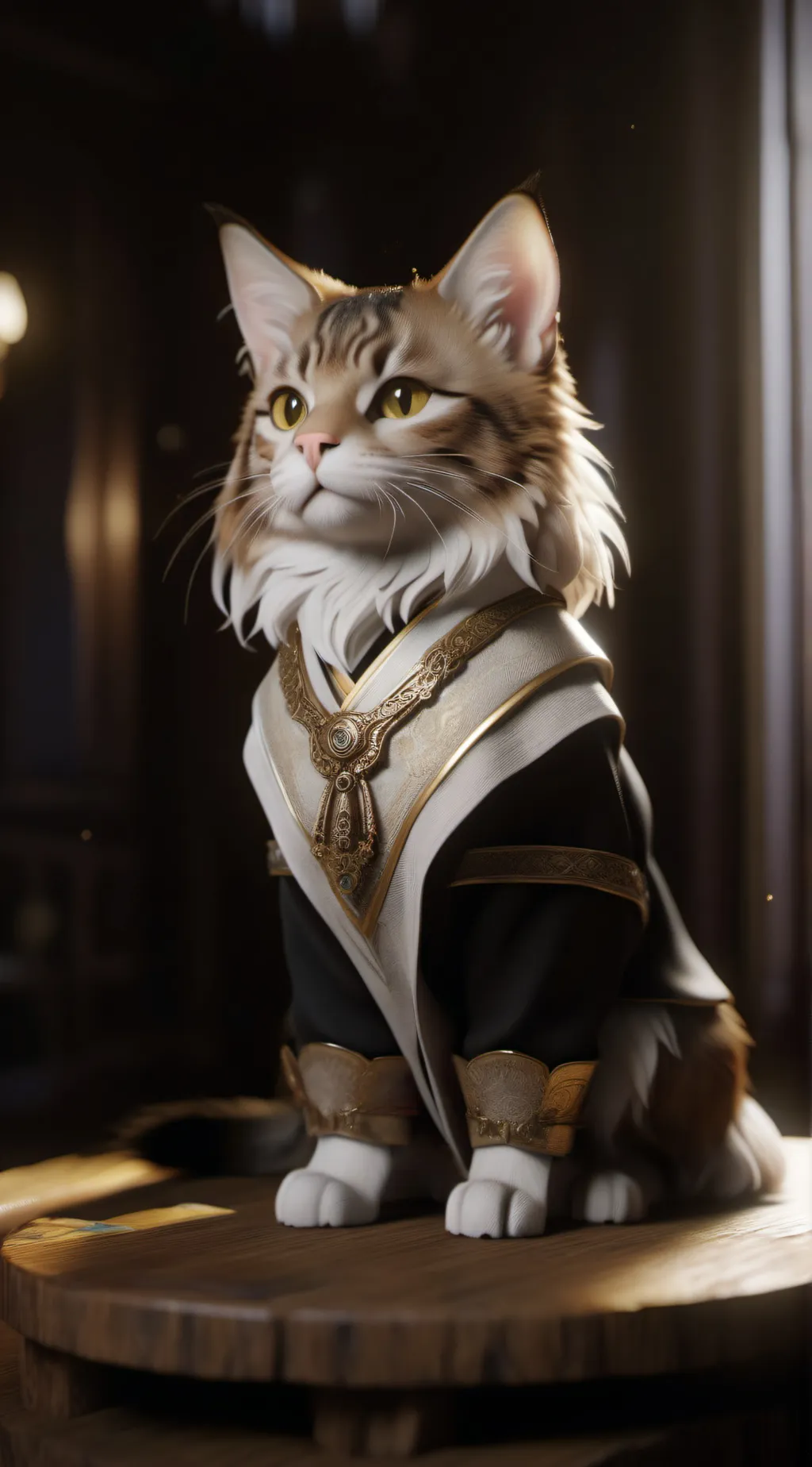 ai character: CAT background