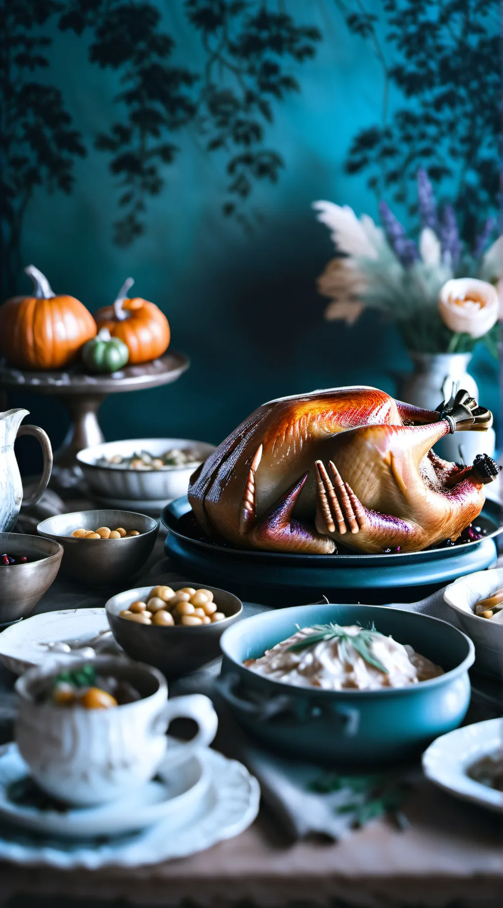 ai character: Thanksgiving  background