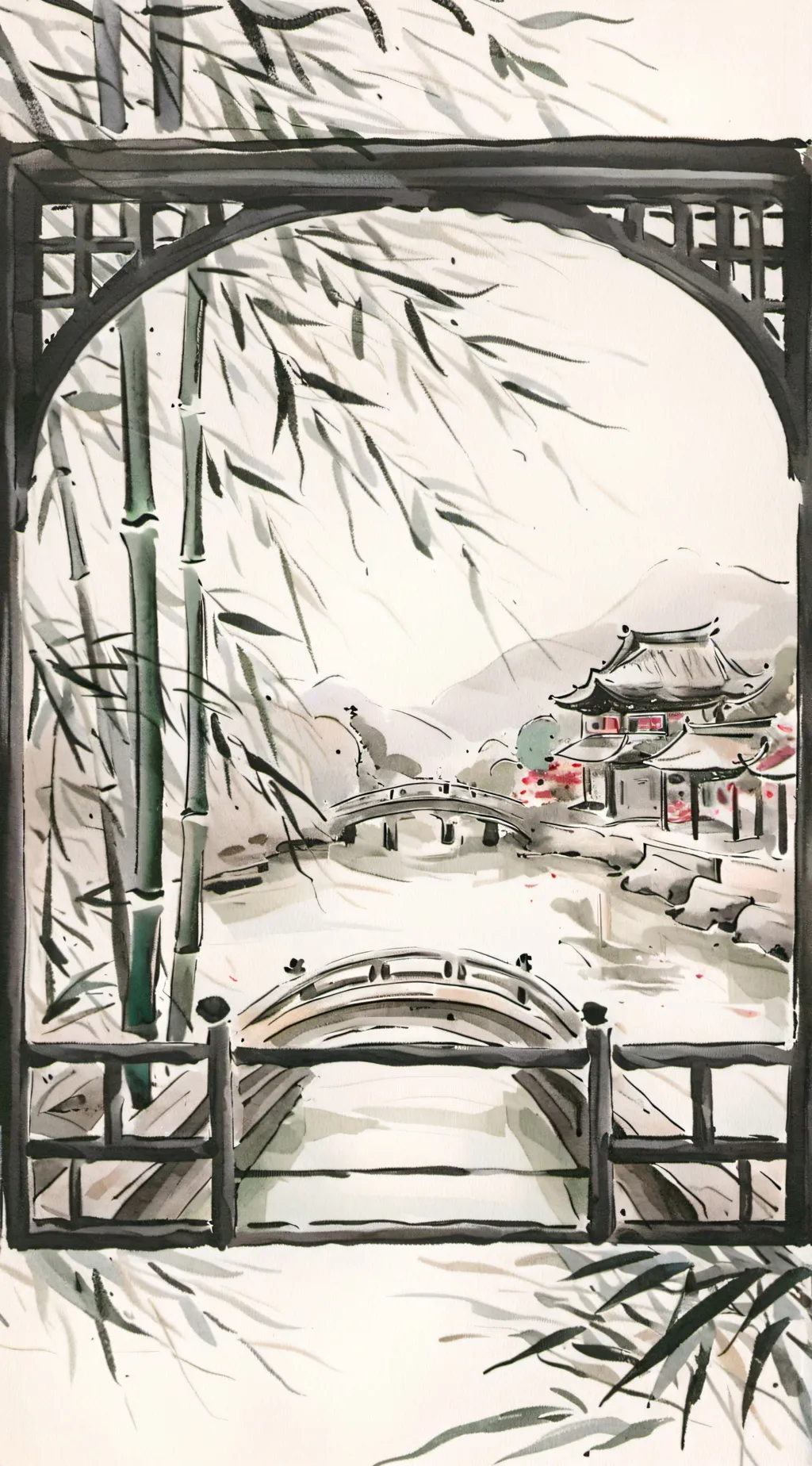 ai character: Bamboo People background