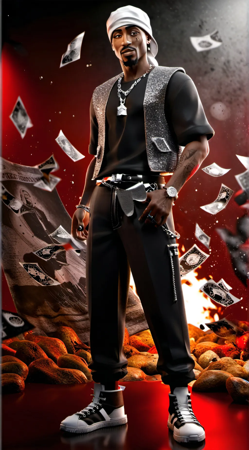 ai character: 2 pac background