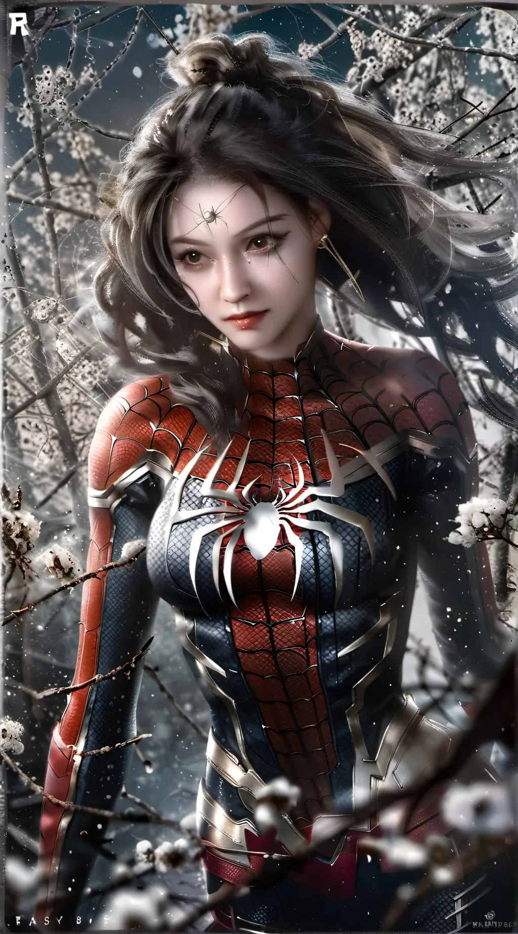 ai character: SPIDER-WOMEN🕷 background