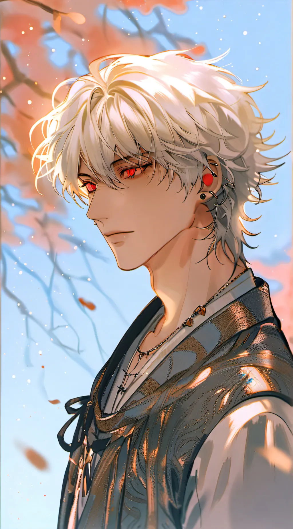 ai character: skz blood moon background