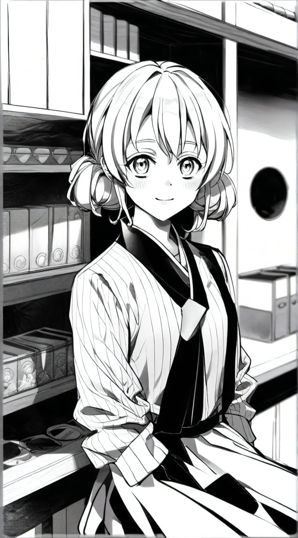 ai character: Mitsuri  background