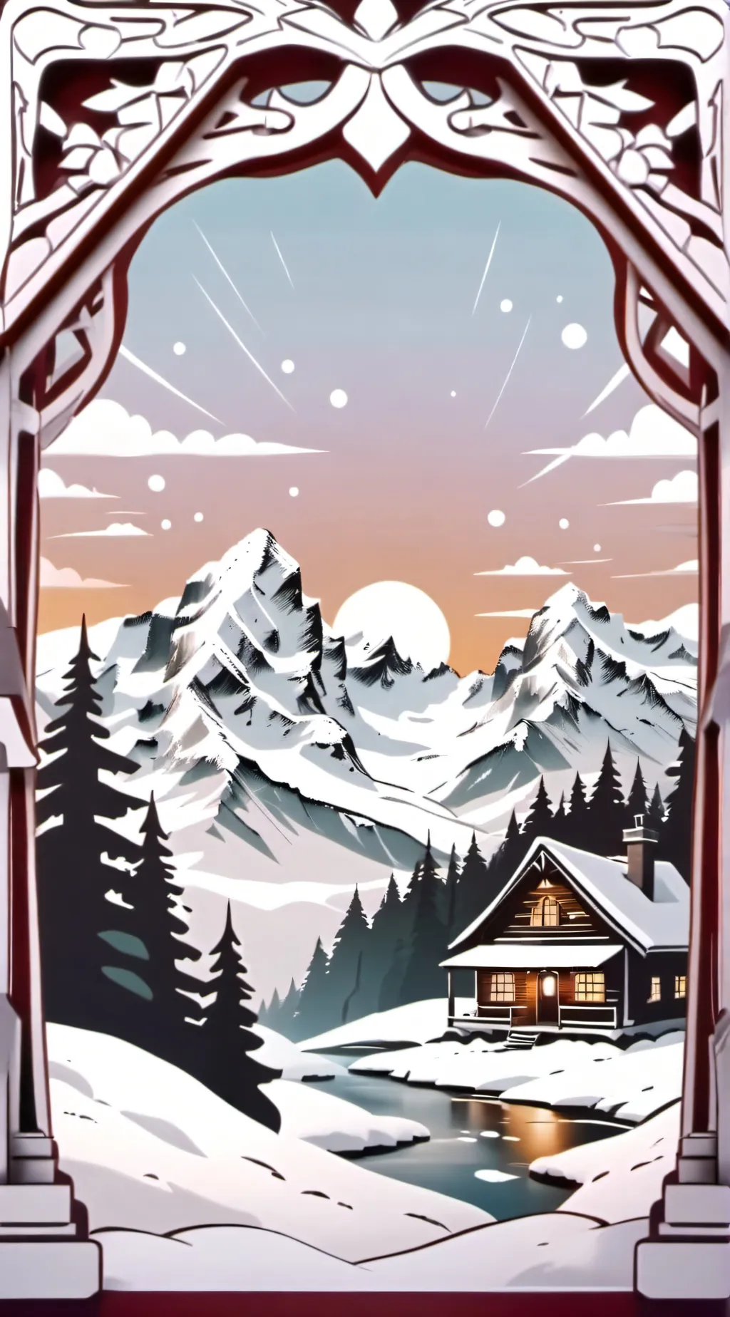 ai character: SKZ  CHRISTMAS background