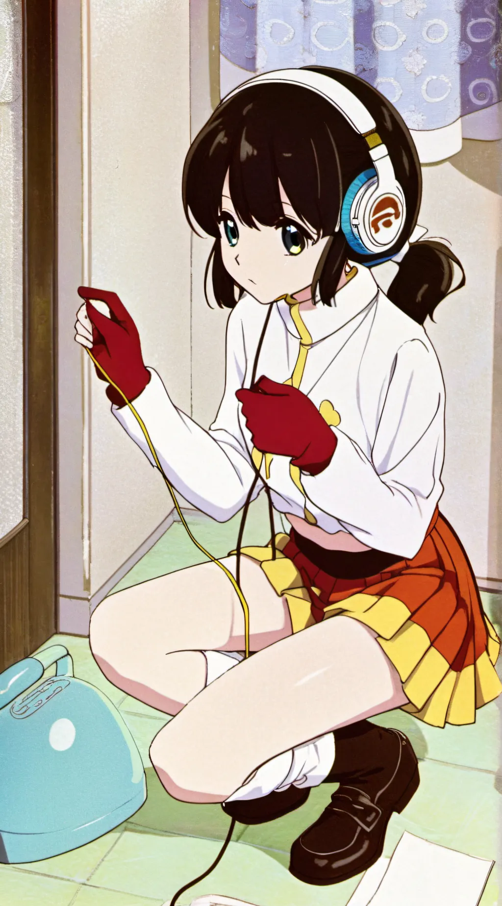 ai character: Kara irl  background