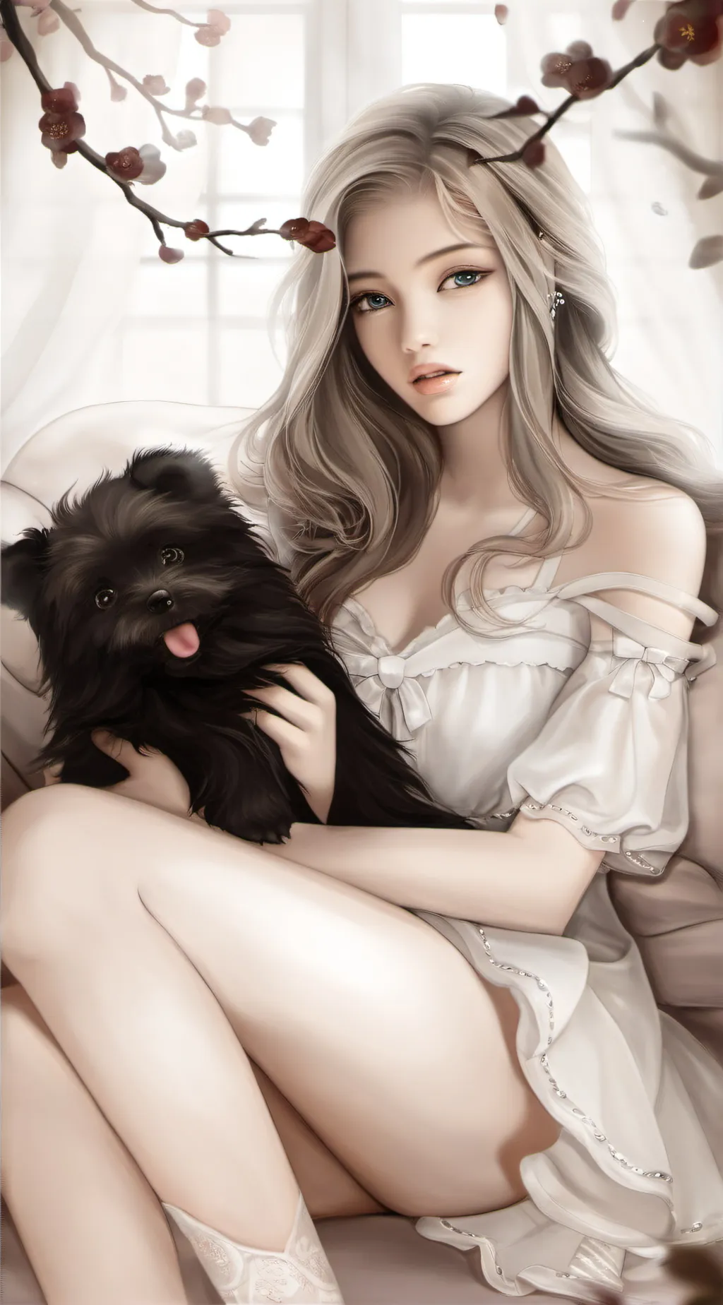 ai character: tati  background