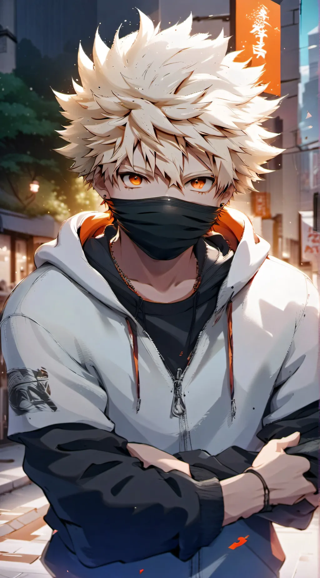 ai character: kidnapper bakugo  background