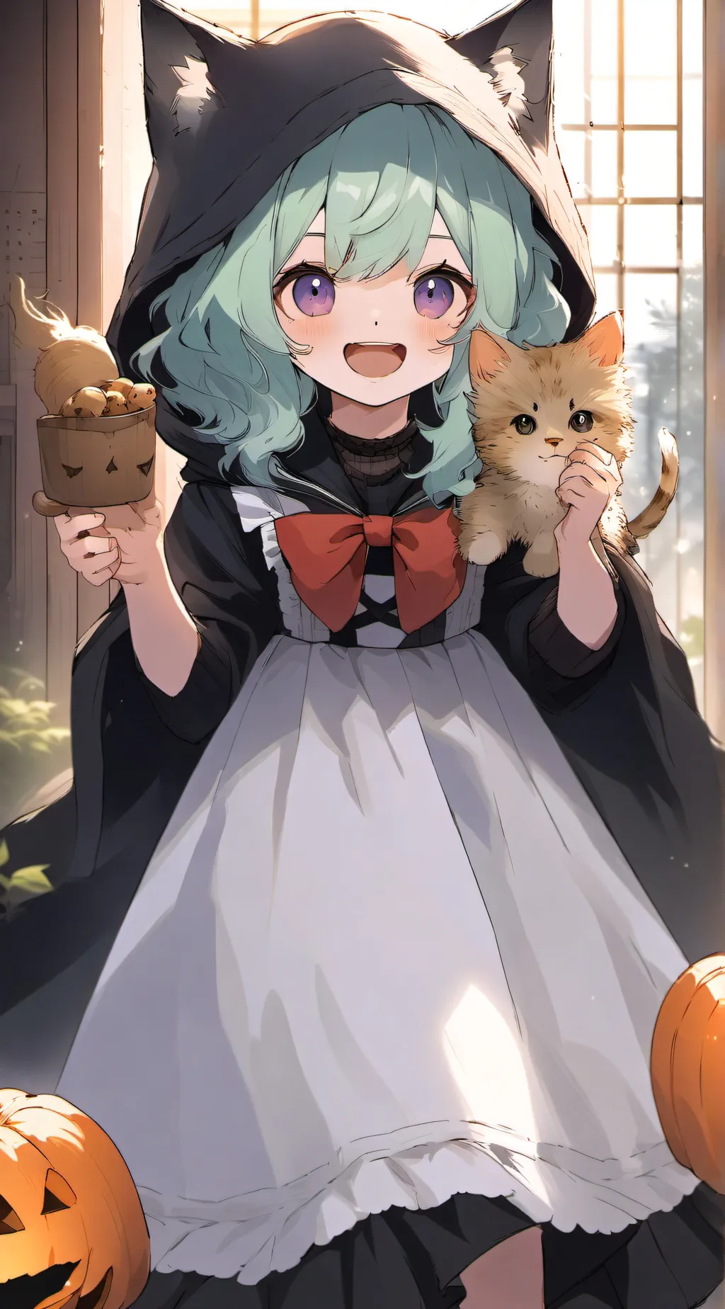 ai character: mha Halloween background