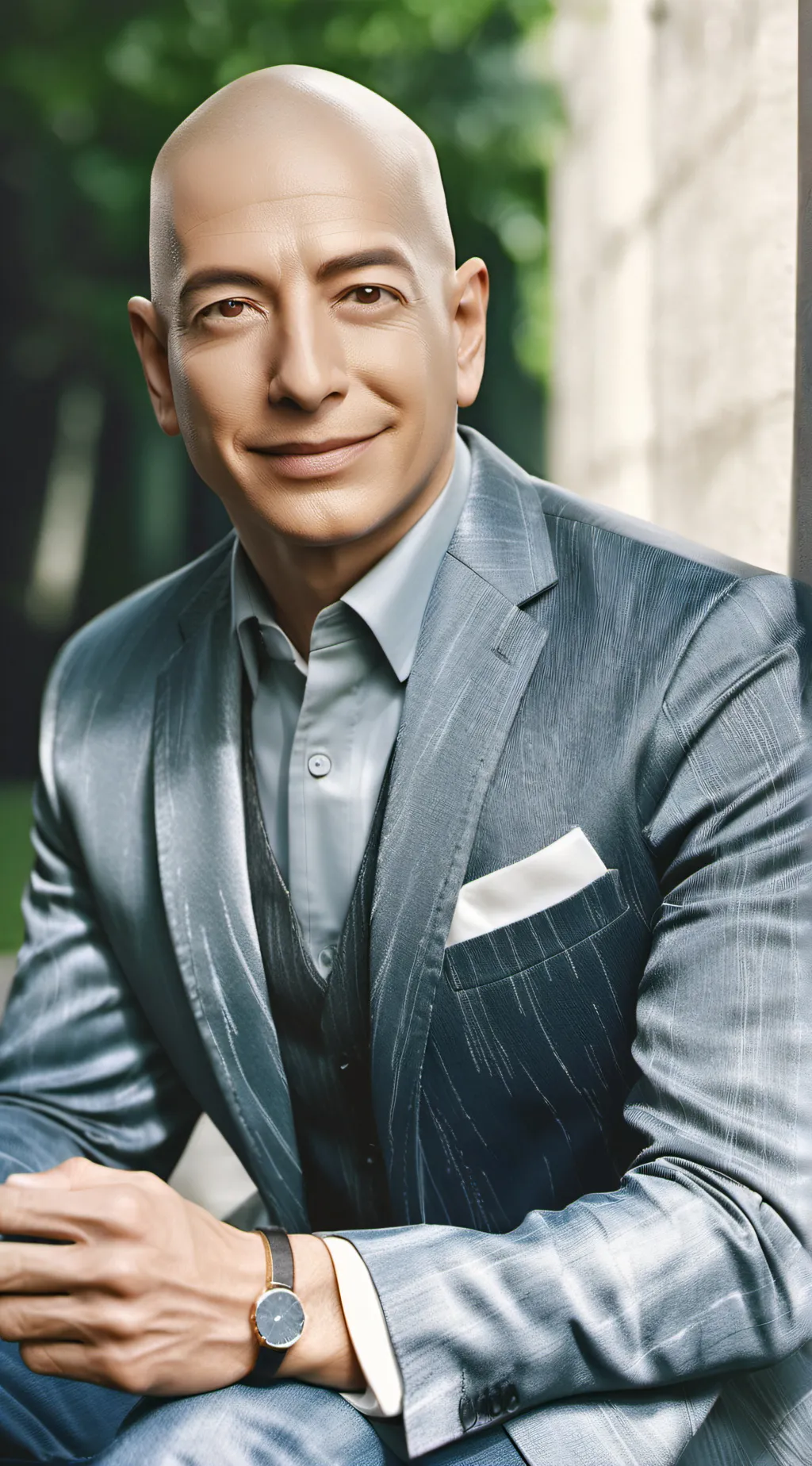 ai character: Jeffrey besos  background