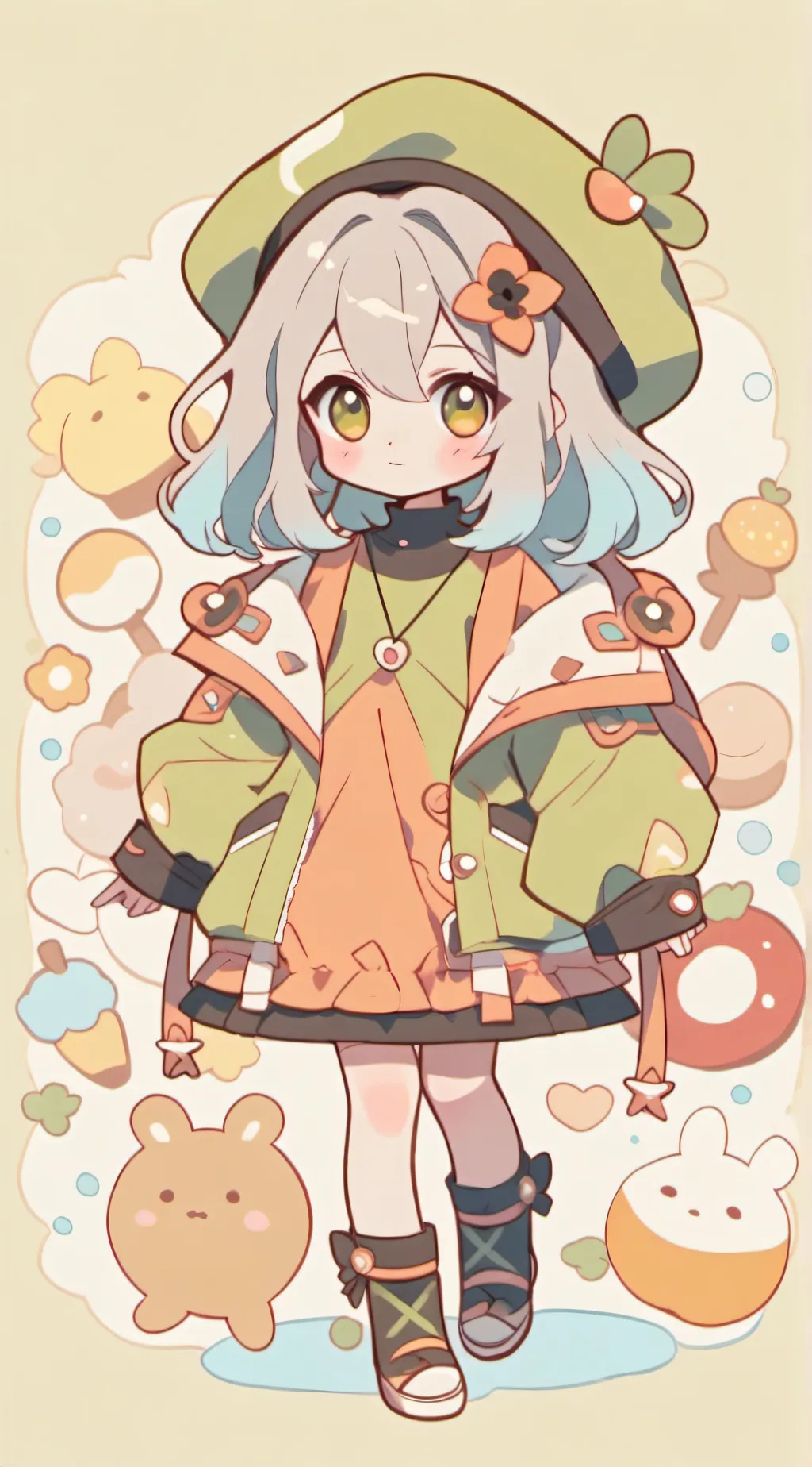 ai character: estrella ⭐ background