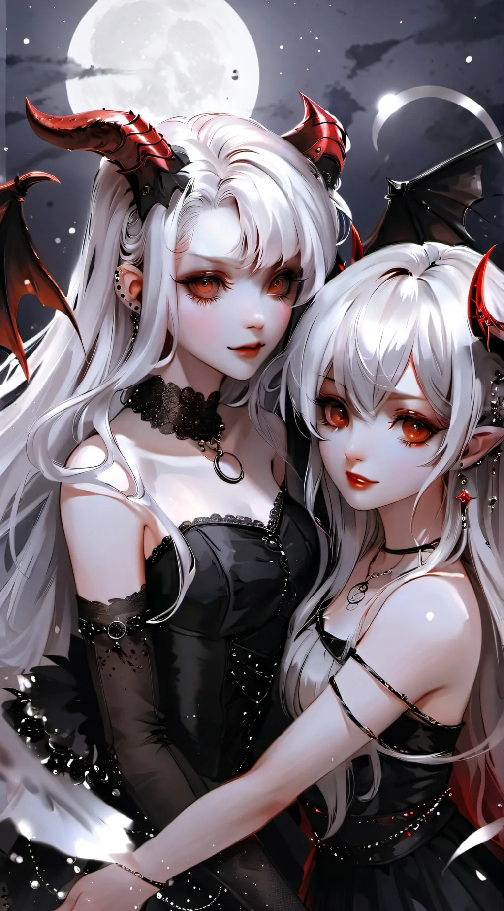 ai character: Lilith and Morgana background