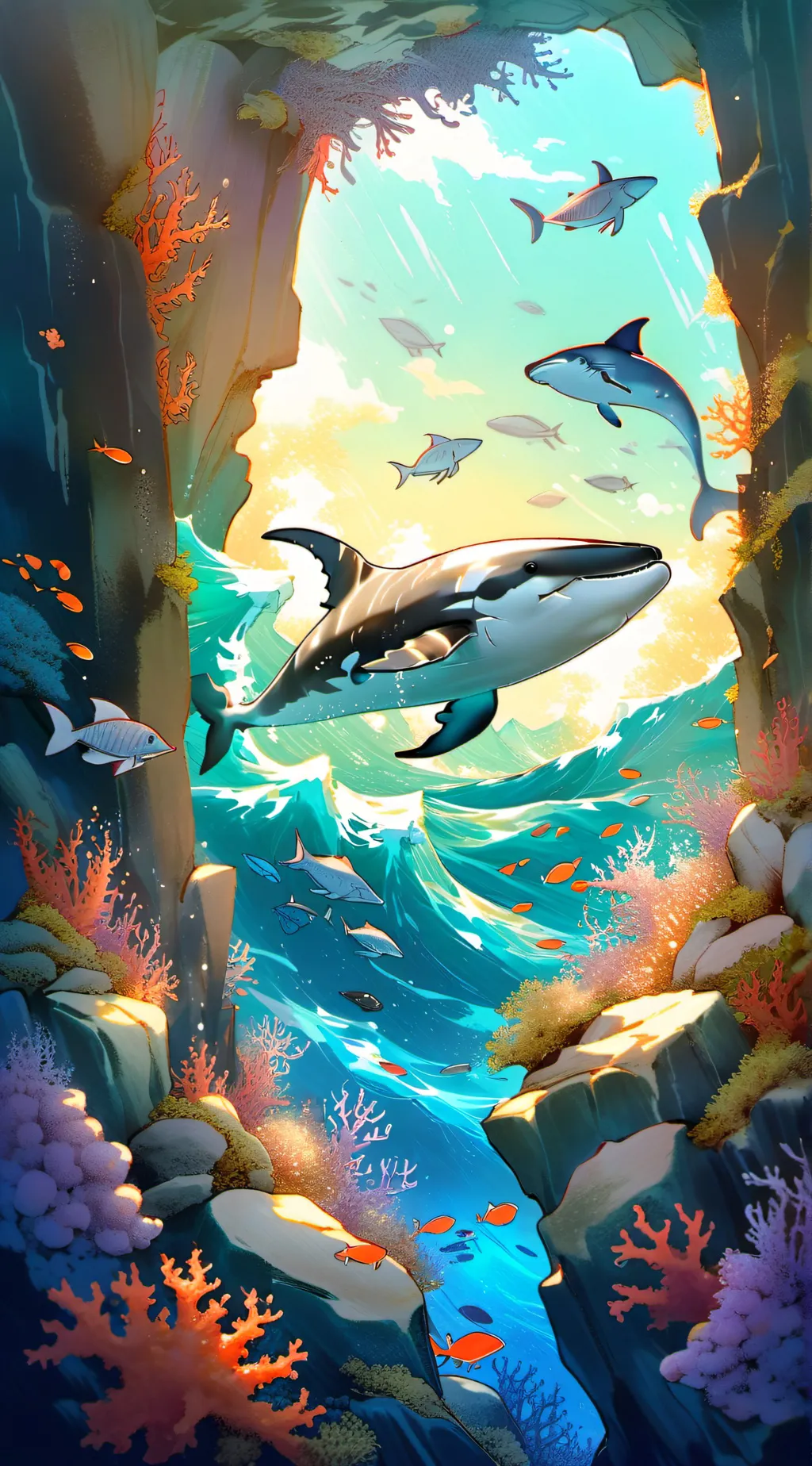 ai character: MHA Beach Day  background