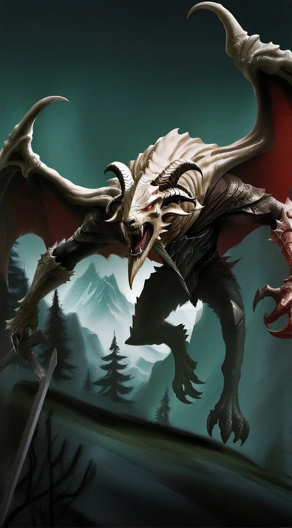 ai character: Lucifer  background