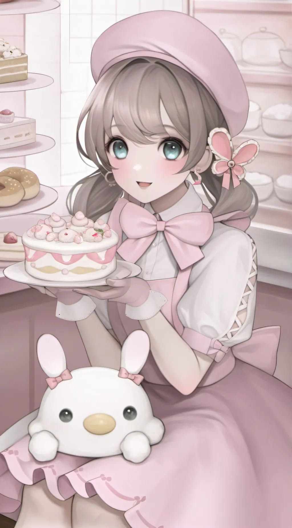 ai character: Bunny's Bakery background