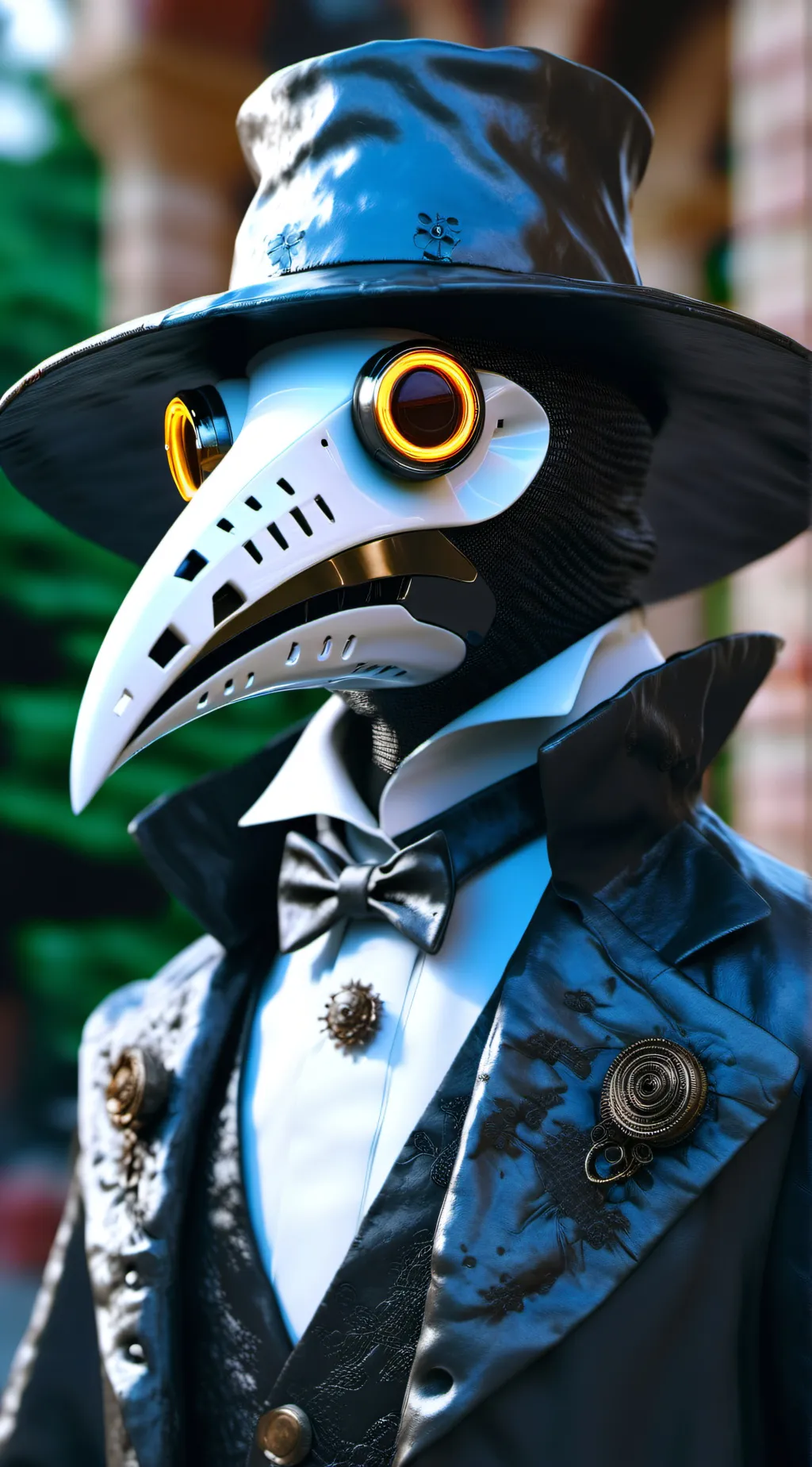 ai character: darkrobot pluage background