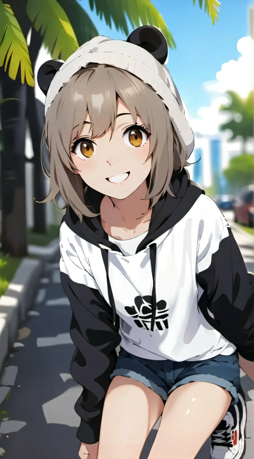 ai character: Leah  background