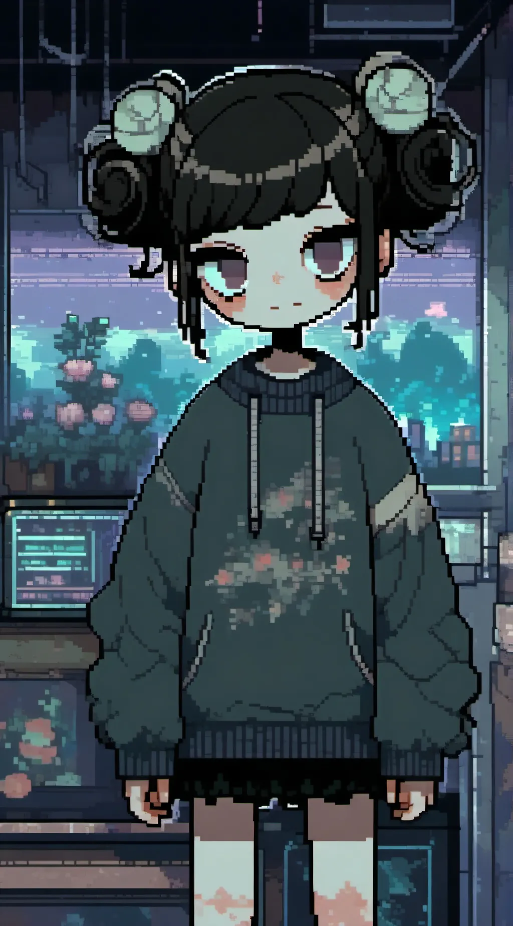 ai character: Buttons background