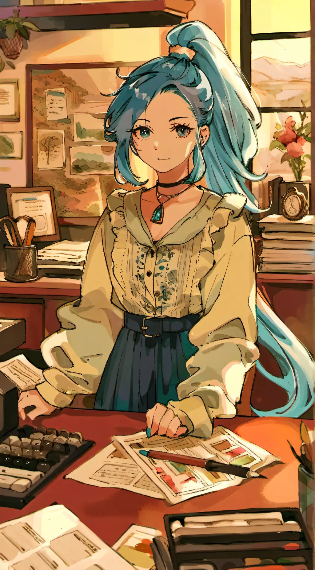 ai character: •~Kaitlyn~• background