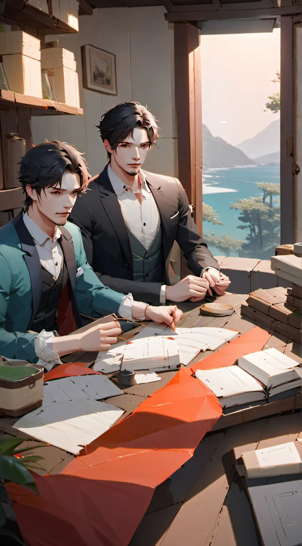 ai character: mark background