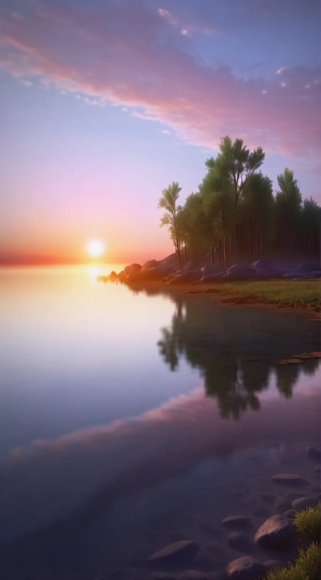 ai character: beach background