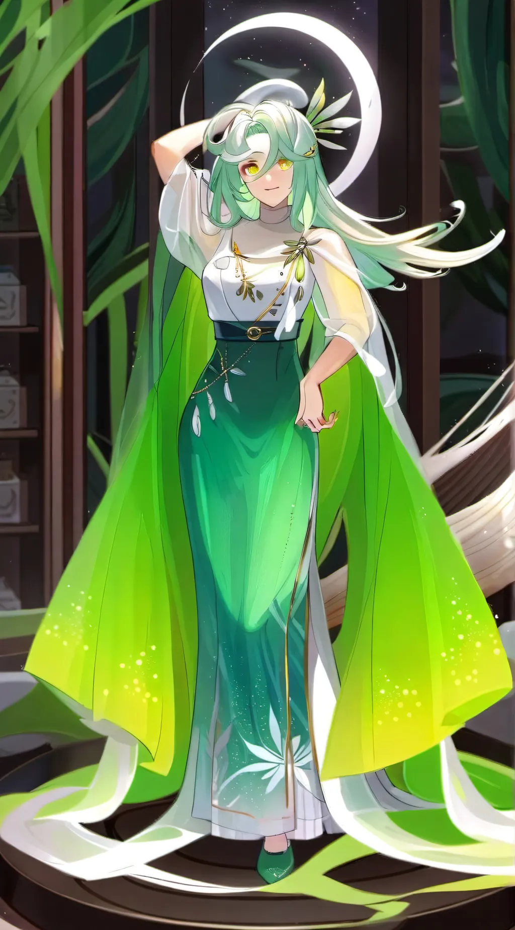 ai character:  Emerald yurina background