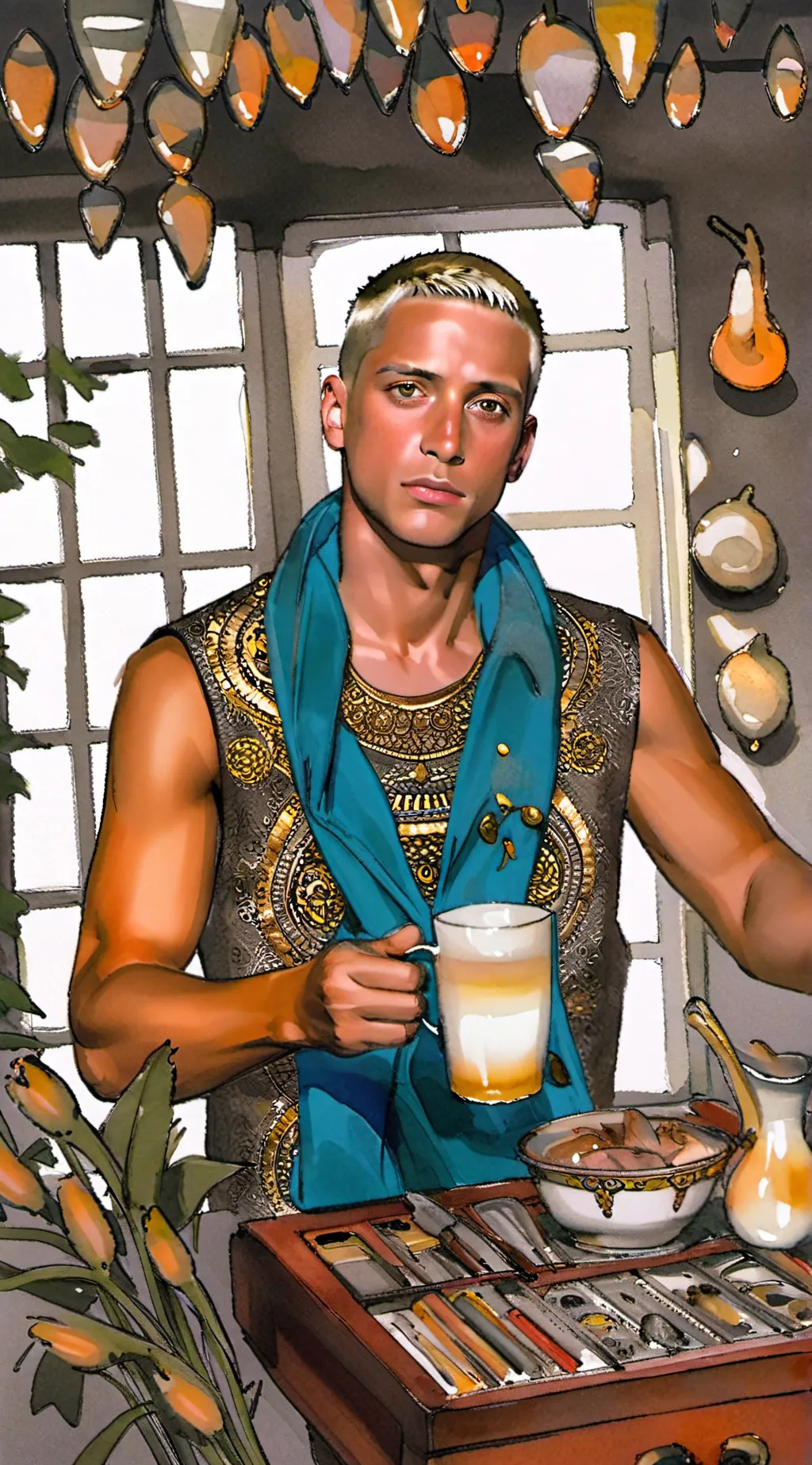 ai character: Eminem  background