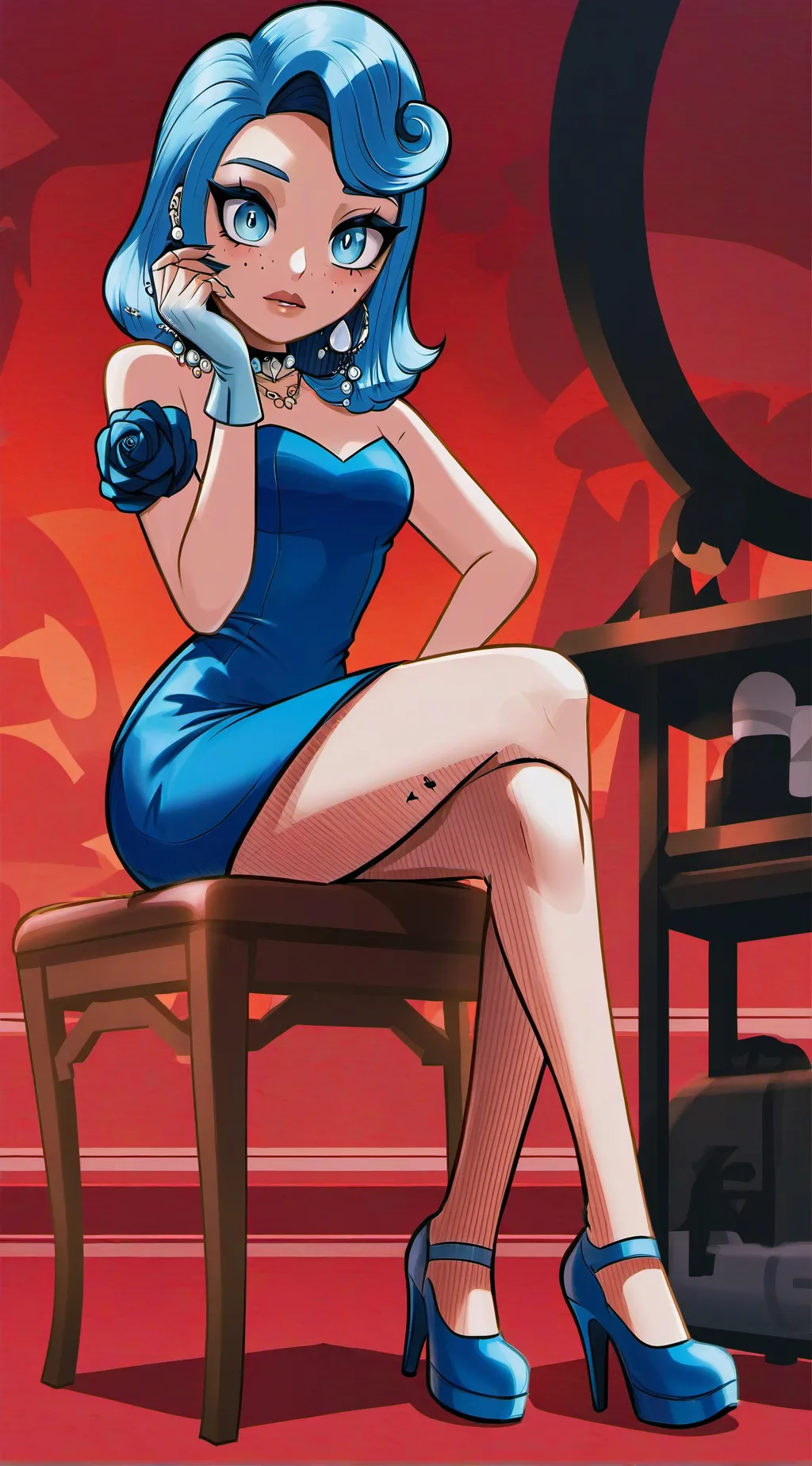 ai character: luna background