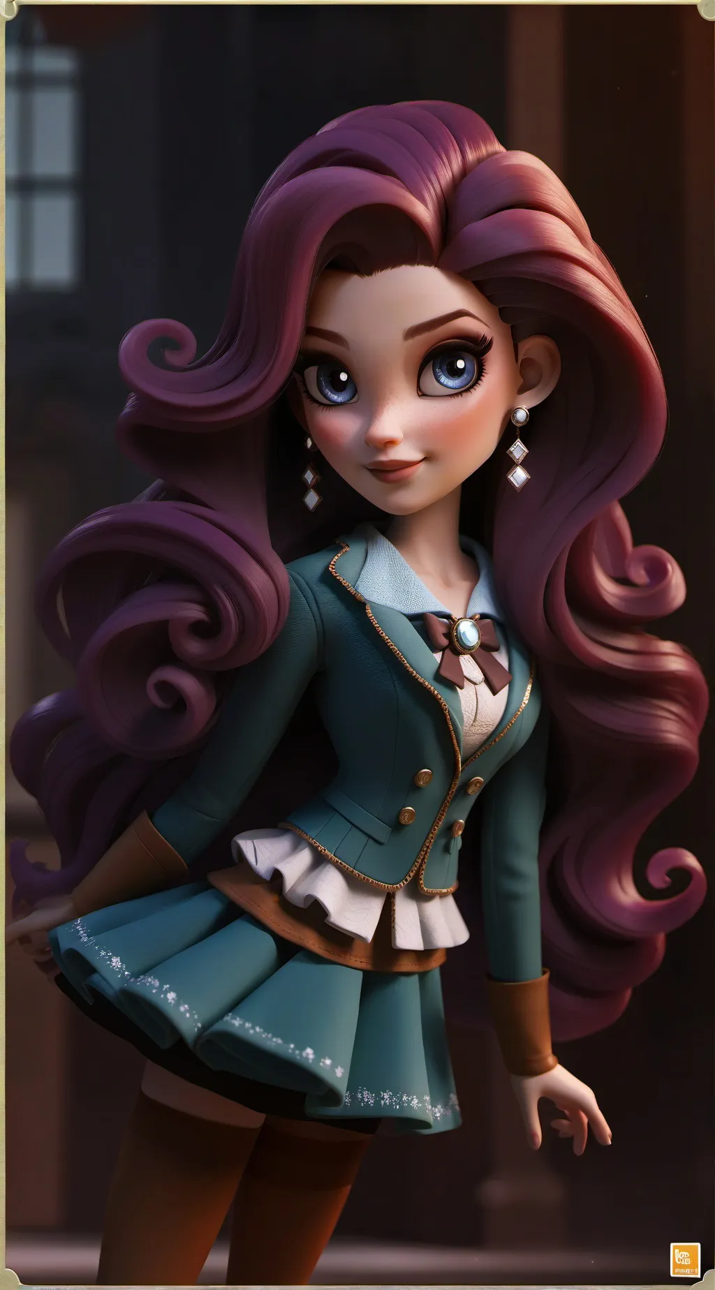 ai character: Rarity background